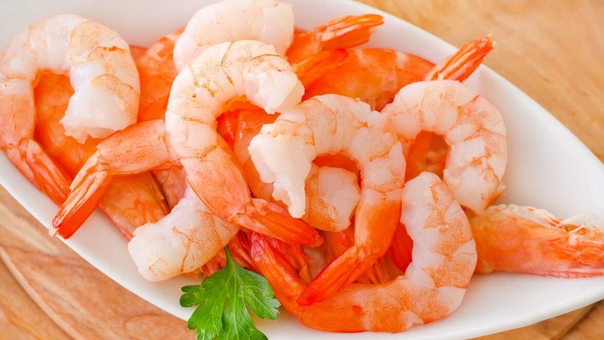 Camarones para estimular la potencia